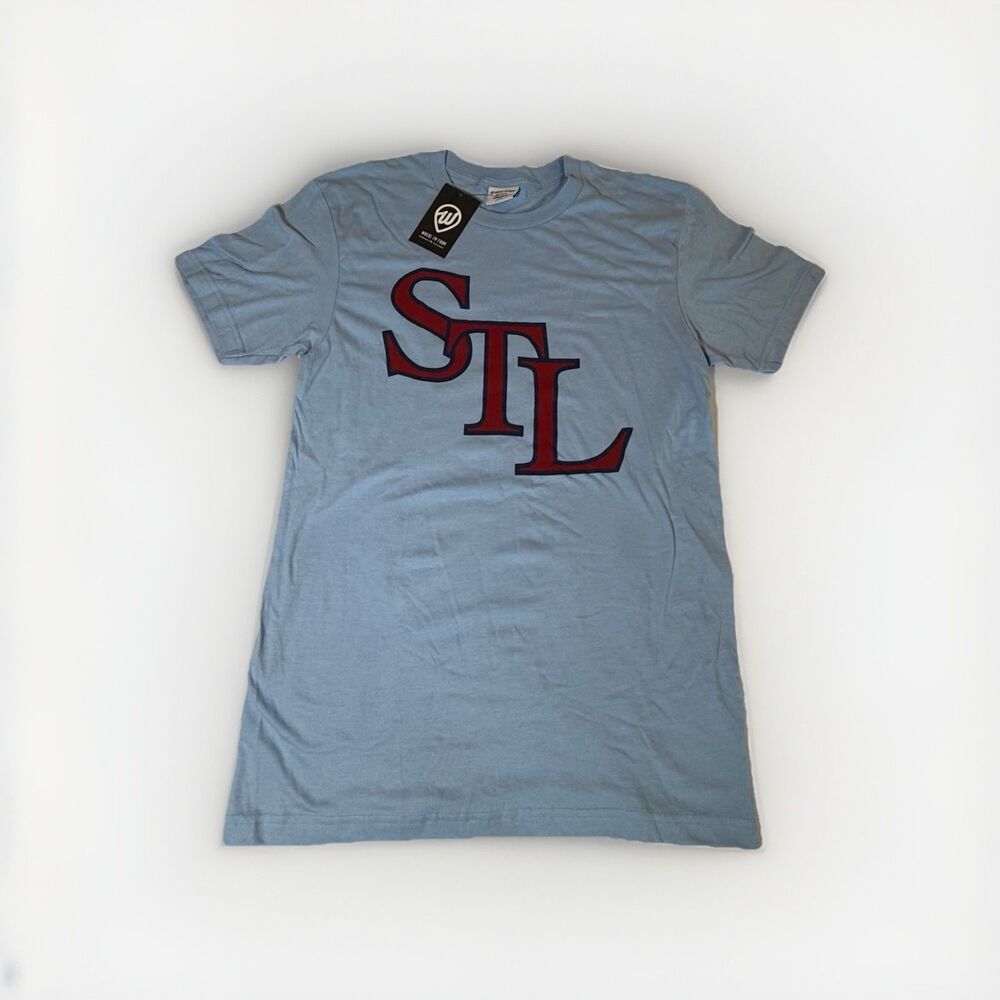 NWT Where I’m From St Louis Cardinals STL Graphic T Shirt Blue Men’s Medium